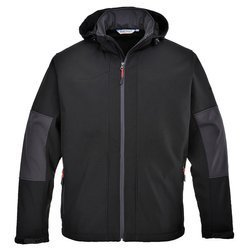 Softshell z kapturem (3L). Czarny