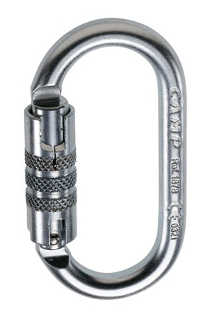 Karabinek stalowy Oval Pro 3Lock 