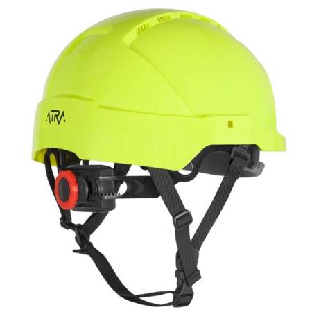 Kask/Hełm przemysłowy ochronny ATRA 10V Żółty Hi-Vis