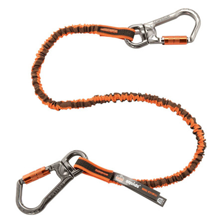 Lonża do narzędzi Squids 3119F(x) Double-Locking Dual Carabiner Tool Lanyard with Swivel