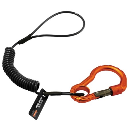 Lonża do narzędzi Squids® 3156 Coil Tool Lanyard with Single Carabiner - 0,9kg